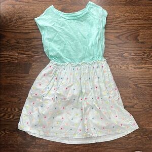 Blue and Green Cap Sleeve Sundress for Casual Days